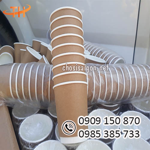 Ly giấy kraft chịu nhiệt 8oz an toàn, giá rẻ