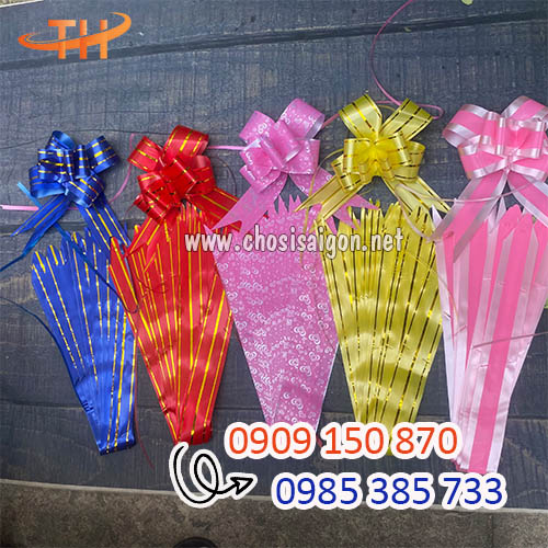 Nơ trang trí giỏ gói quà sỉ rẻ