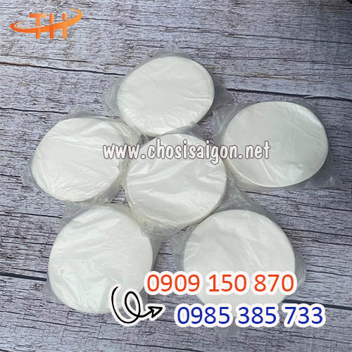 Giấy lót miệng ly nhựa, ly giấy chống tràn giá rẻ