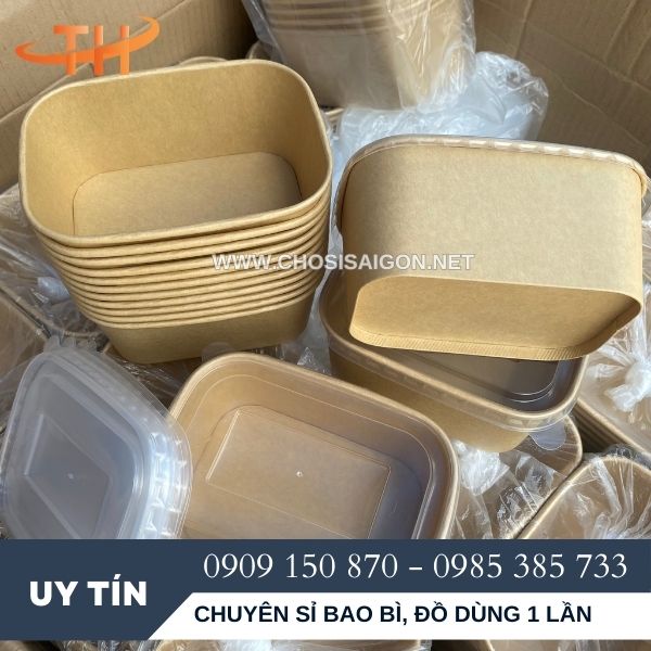 Giá rẻ hộp giấy bento 1000ml