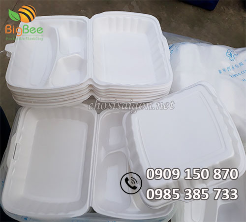 Gía rẻ hộp xốp đựng cơm 3 ngăn tại TP.HCM