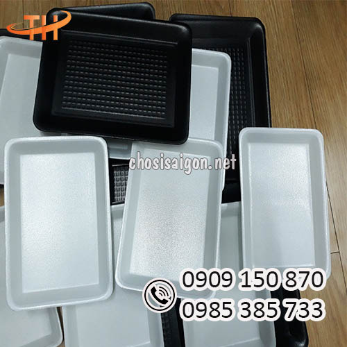 Khay xốp đen, trắng an toàn, chất lượng sỉ rẻ