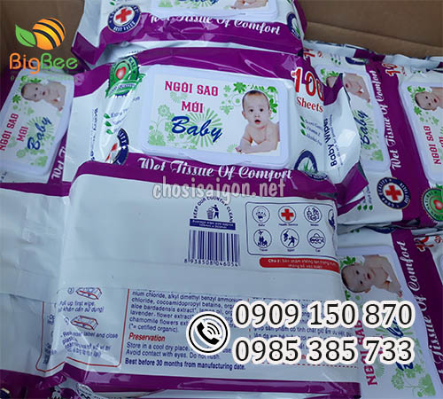 Khăn giấy ướt cho bé an toàn giá rẻ nhất
