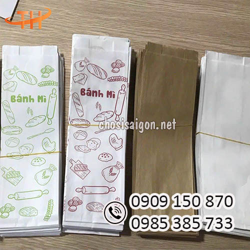 Túi giấy đựng bánh mì an toàn siêu rẻ