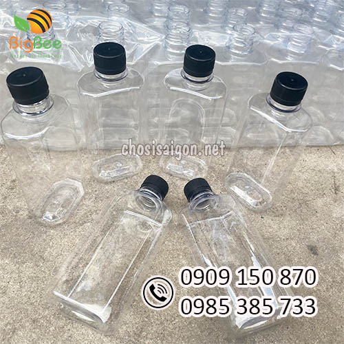 Chai nhựa dẹt 330ml chất lượng giá tại kho
