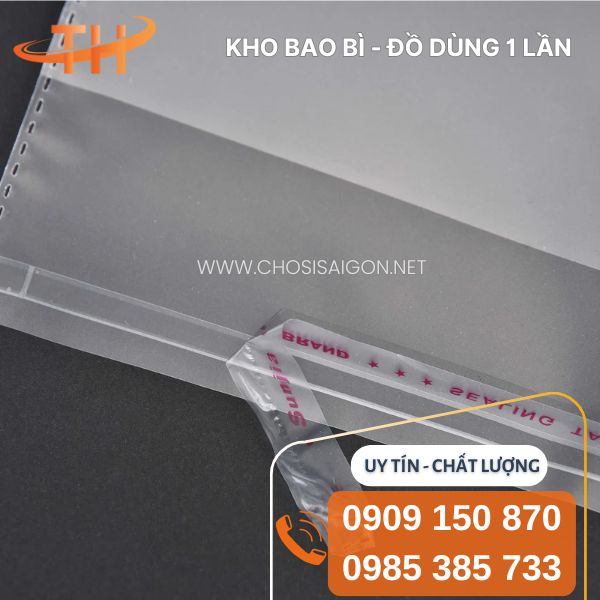 Túi OPP dán miệng có lớp keo siêu dính
