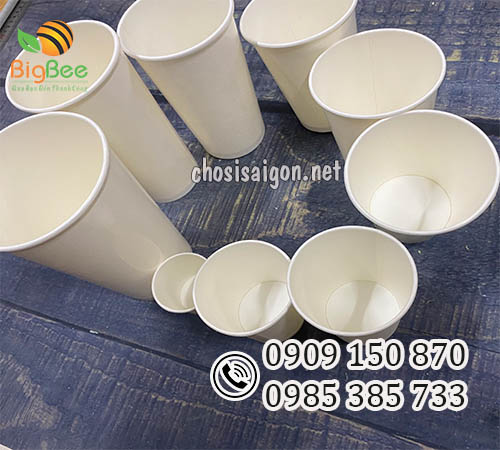 Ly, cốc giấy trắng đủ size dung tích giá rẻ tại xưởng
