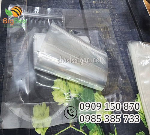 Túi zipper 2 mặt trong suốt đáy đứng bền, cứng cáp giá rẻ tận xưởng