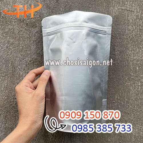 Túi zipper 2 mặt bạc đựng thực phẩm an toàn giá rẻ tận gốc
