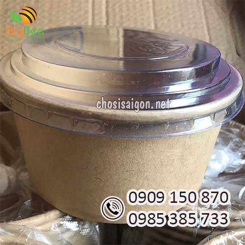 Tô giấy kraft 750ml có nắp giá tốt nhất