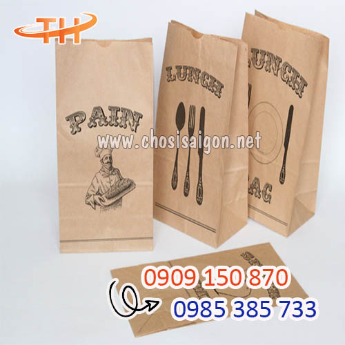 Túi giấy đựng thức ăn nhanh in theo yêu cầu tại Sài Gòn