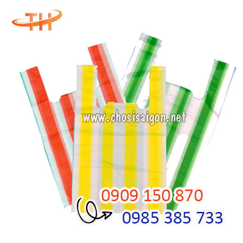 Túi xốp sọc đủ màu giá rẻ tại HCM