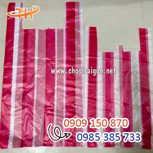 Túi xốp 2 quai sọc zin nhiều kích thước giá rẻ