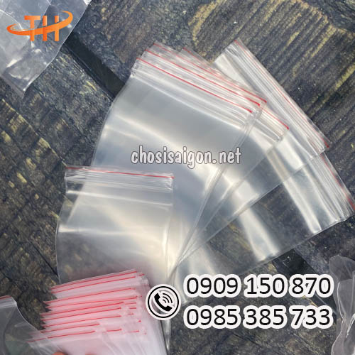 Túi zip chỉ đỏ đẹp, chất lượng sỉ rẻ ưu đãi