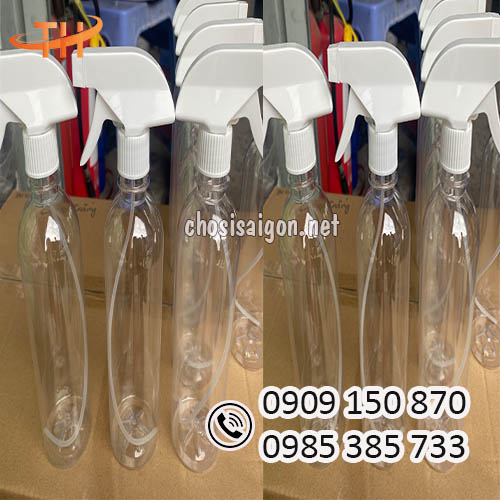 Chai nhựa 500ml vòi xịt phun sương giá siêu tốt