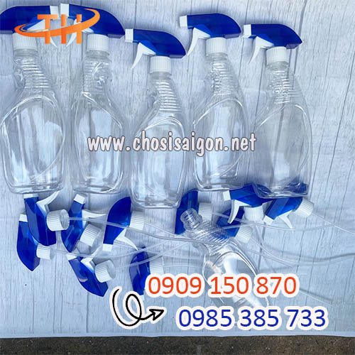 Chai nhựa đựng nước xịt kính 500ml giá sỉ