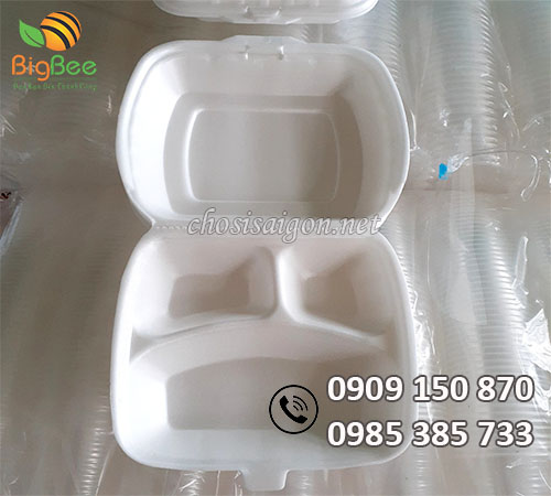 Gía sỉ hộp xốp 3 ngăn rẻ nhất TP.HCM