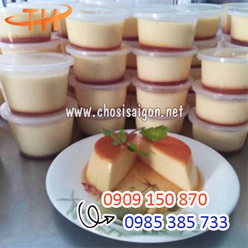 Hũ nhựa tròn làm bánh flan rẻ uy tín