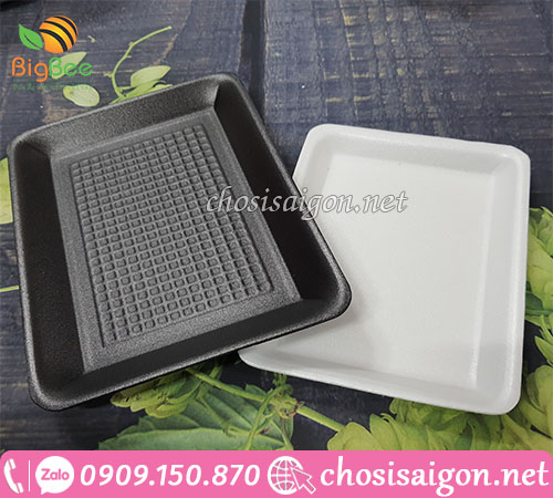 Khay xốp đựng hải sản, sạch, an toàn vệ sinh giá rẻ