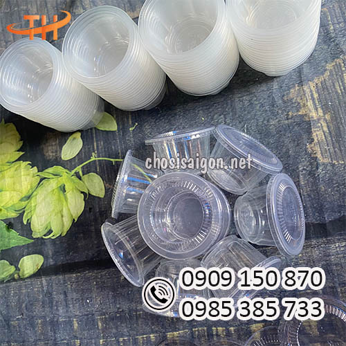 Giá siêu ưu đãi ly nhựa hoa mai đổ rau câu