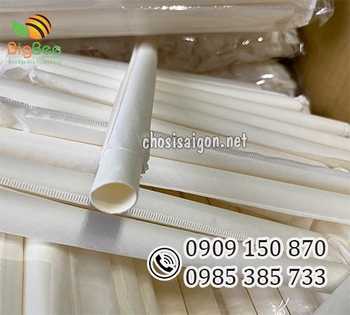 Ống hút giấy có bọc màng giấy giá sỉ rẻ