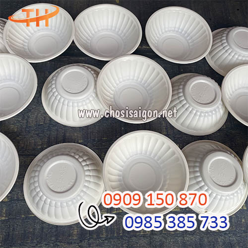 Chén nhựa 301 trắng sữa giá sỉ rẻ