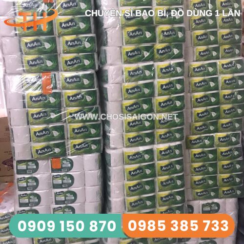 Giấy vệ sinh An An chất giấy mềm mịn