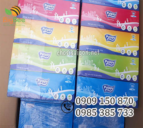 Khăn giấy rút Pulppy 2 lớp giá sỉ cho đại lý