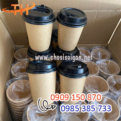 Ly giấy kraft 9oz dùng 1 lần giá sỉ rẻ