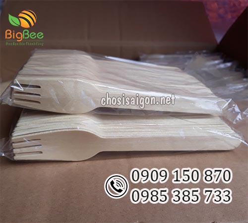Nĩa gỗ dùng 1 lần thân thiện với môi trường giá rẻ nhất