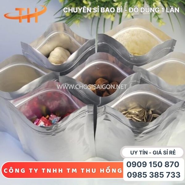 Túi zipper 2 mặt tráng bạc cao cấp, chất lượng