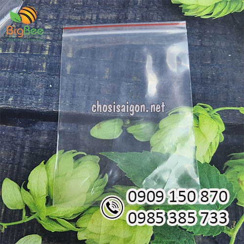 Túi zipper chỉ đỏ dẻo dai, bền, chắc giá tại xưởng