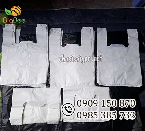 Túi xốp trắng sữa 2 quai chắc chắn giá sỉ rẻ tận gốc
