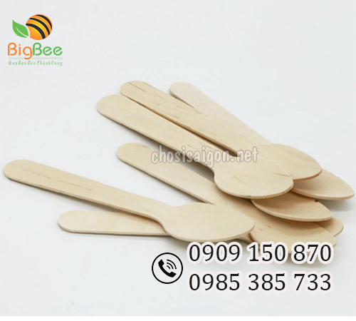 Thìa gỗ ( Muỗng gỗ) dùng 1 lần giá ưu đãi