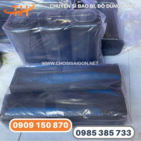 Túi đựng rác cuộn màu đen đủ các size