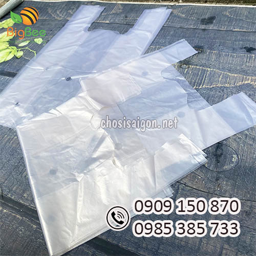 Túi nilon 2 quai đựng hàng nông sản rau, củ, quả giá sỉ rẻ