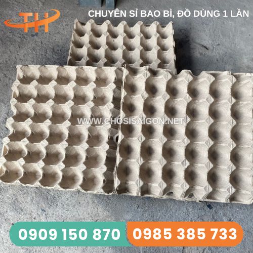 Vỉ giấy đựng trứng gà vịt 30 quả