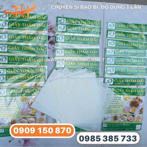 Giấy thấm dầu mỡ giá sỉ tại xưởng