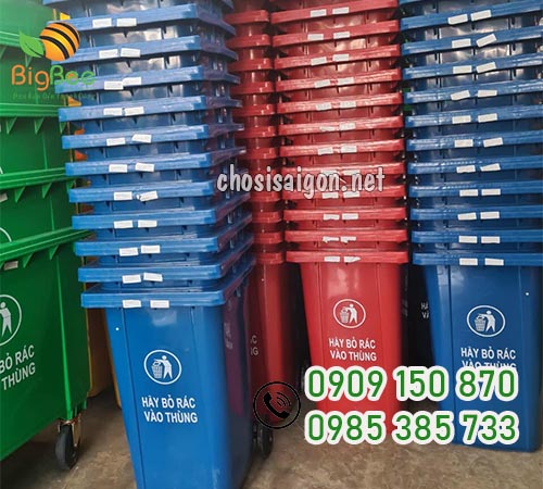 Thùng rác nhựa nhiều dung tích giá sỉ, giá rẻ