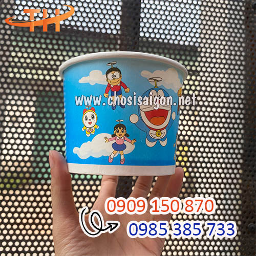 Tô giấy 12oz in hình đại trà giá sỉ tại TP.HCM