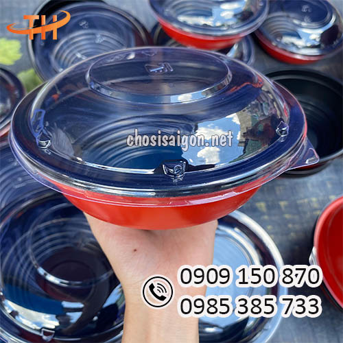 Tô nhựa đen đỏ cao cấp HT27 rẻ nhất