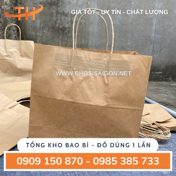 Túi giấy kraft có quai giá sỉ tốt nhất