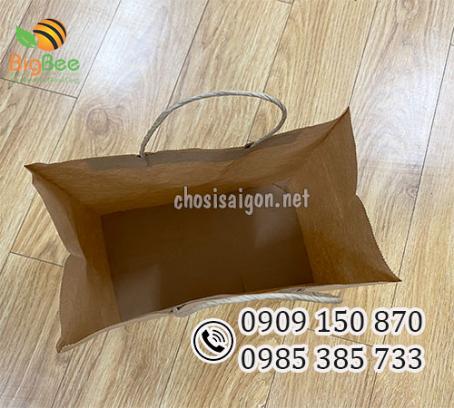 Túi giấy xi măng có quai đựng quà cáp, quần áo giá sỉ tốt nhất