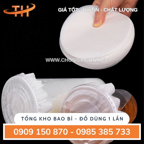 Giấy nến tròn lót ly chống đổ tràn nước giá sỉ ưu đãi