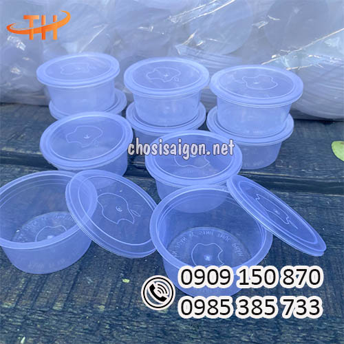 Hũ nhựa tròn đựng rau câu an toàn, chất lượng sỉ rẻ