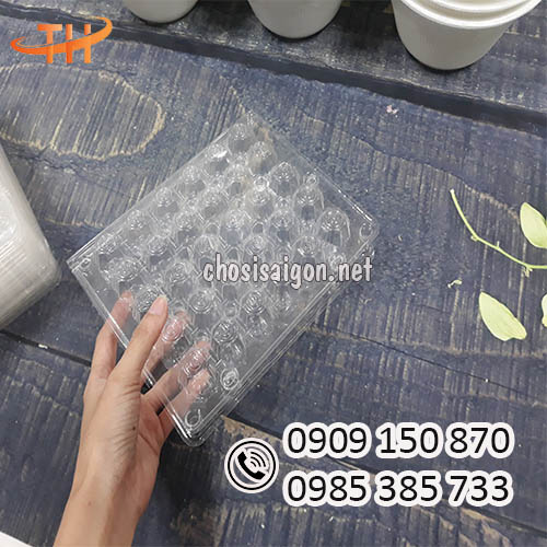 Vỉ nhựa đựng trứng cút 30 quả sỉ rẻ
