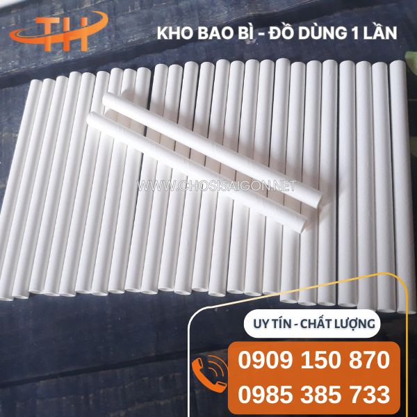 Ống hút giấy sọc an toàn, thân thiện môi trường giá rẻ