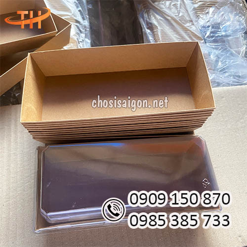 Giá tốt nhất khay giấy kraft đựng thức ăn nhanh