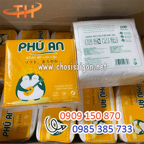 Khăn giấy vuông Phú An cao cấp giá xưởng HCM