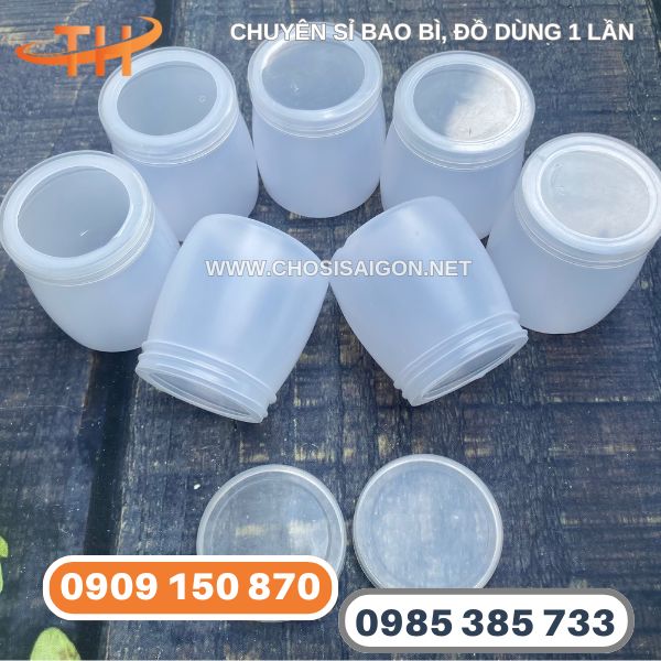 Giao hàng hũ nhựa làm sữa chua 160ml giá gốc rẻ